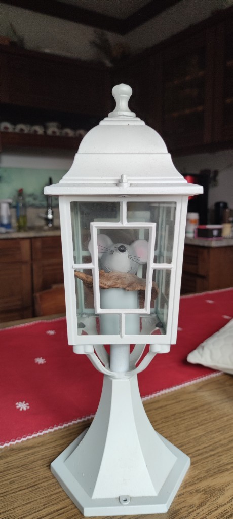 Декоративний ліхтар з мишею всередині